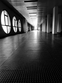 Empty corridor of building