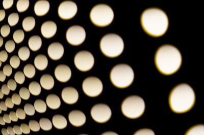 Defocused image of illuminated christmas lights