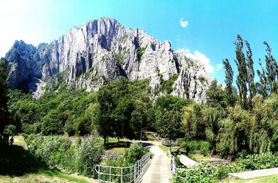 Scenic view of mountain against sky