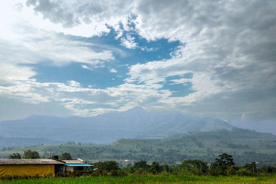 Scenic view of landscape against sky