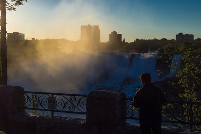 View of cityscape against the sky