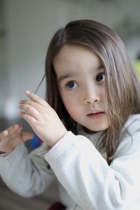 Close-up portrait of a child