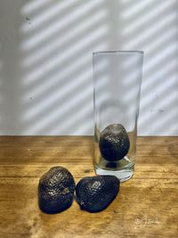 Close-up of fruits on table