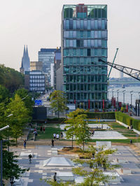 Buildings in city against sky