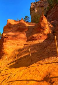 View of rock formations