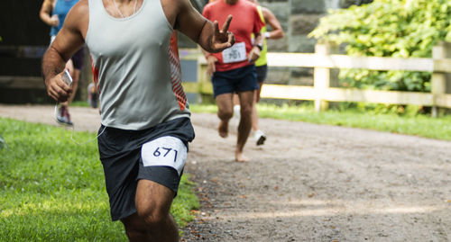 Friends running