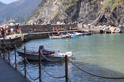 Boats in sea