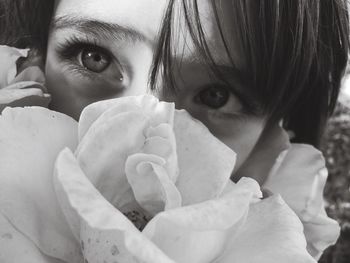 Close-up portrait of woman