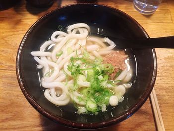 Close-up of food served in plate