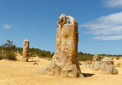 Rock formations in a desert