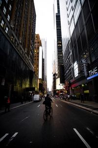 City street against sky