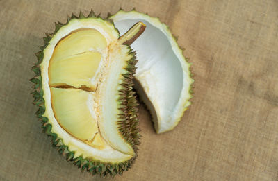 High angle view of fruit on table