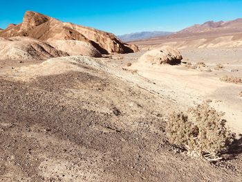 Scenic view of desert against sky