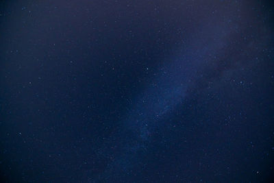 Low angle view of star field against the sky at night