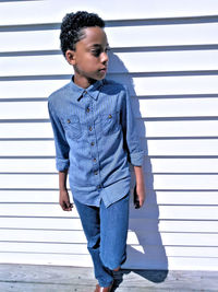 Portrait of a young man looking away