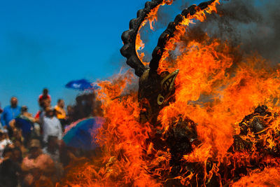 Close-up of smoke