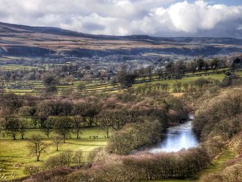 Scenic view of landscape against sky