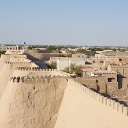 Panoramic view of buildings against sky