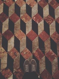 Full frame shot of tiled floor