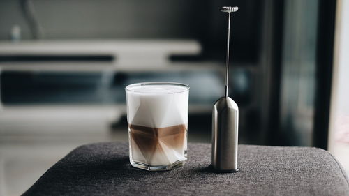 Close-up of drink on table