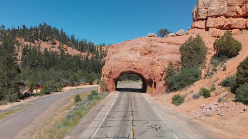 Road passing through mountain