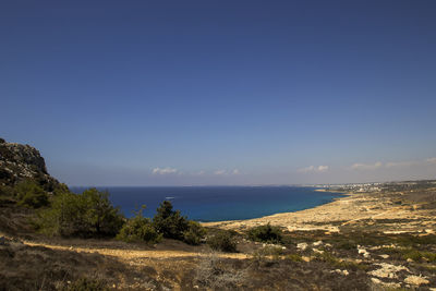 The coastline of famagusta in cyprus