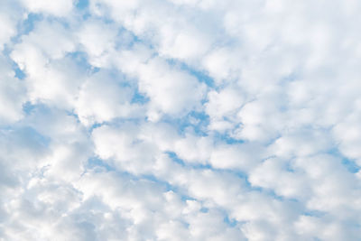 Low angle view of clouds in sky