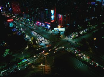 City street at night