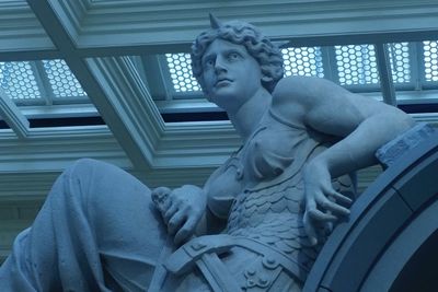 Low angle view of statue