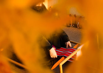 People working in temple