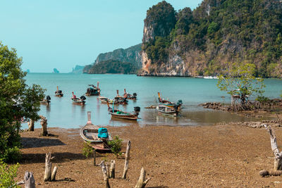 Panoramic view of beach against sky