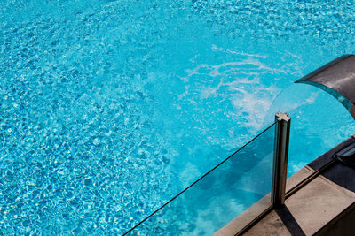 A fountain on the swimming pool