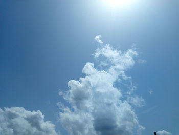 Low angle view of clouds in sky