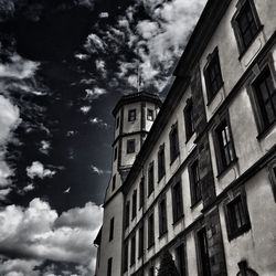 Low angle view of building against sky