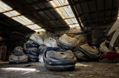 Interior of abandoned building