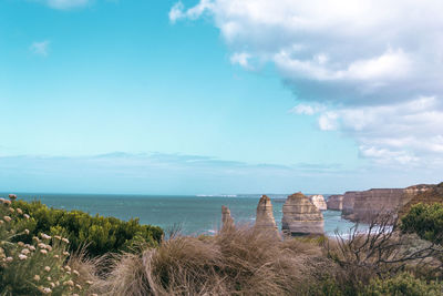 Panoramic shot of sea against sky