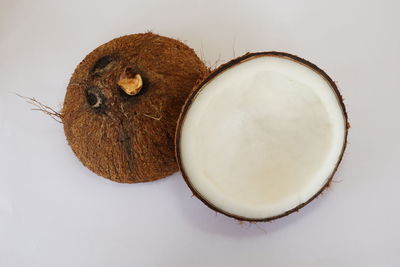 Close-up of food on white background