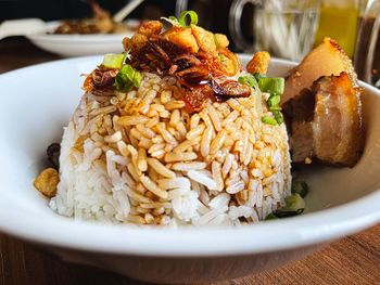 Close-up of food in plate