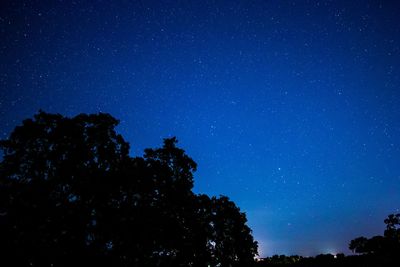 Low angle view of stars in sky