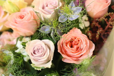 Close-up of rose bouquet