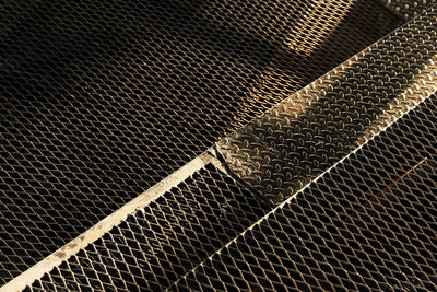 Full frame shot of metal grate