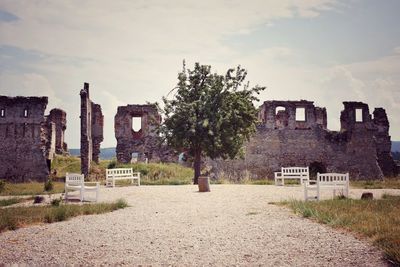 View of old building against sky