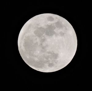 Low angle view of moon in sky