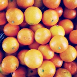 Full frame shot of oranges