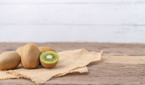 Close-up of fruits on table