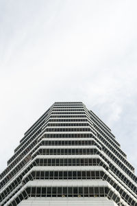 Low angle view of modern building against sky