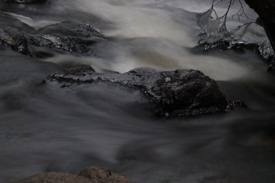 Scenic view of waterfall