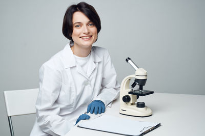 Portrait of smiling young woman