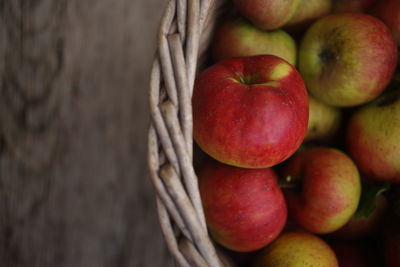 Directly above shot of apples