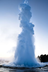 Geysir strokkur showing its mother nature power